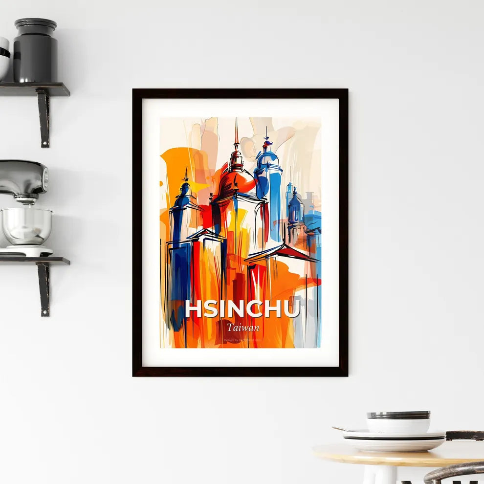 Vibrant Hsinchu, Taiwan Framed Print