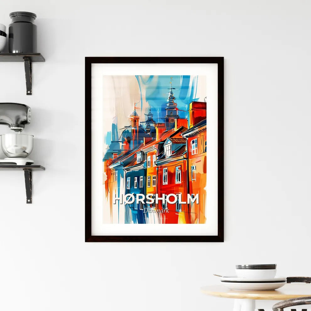 Vibrant Hørsholm, Denmark Framed Print