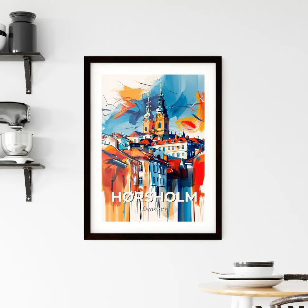 Vibrant Hørsholm, Denmark Framed Print