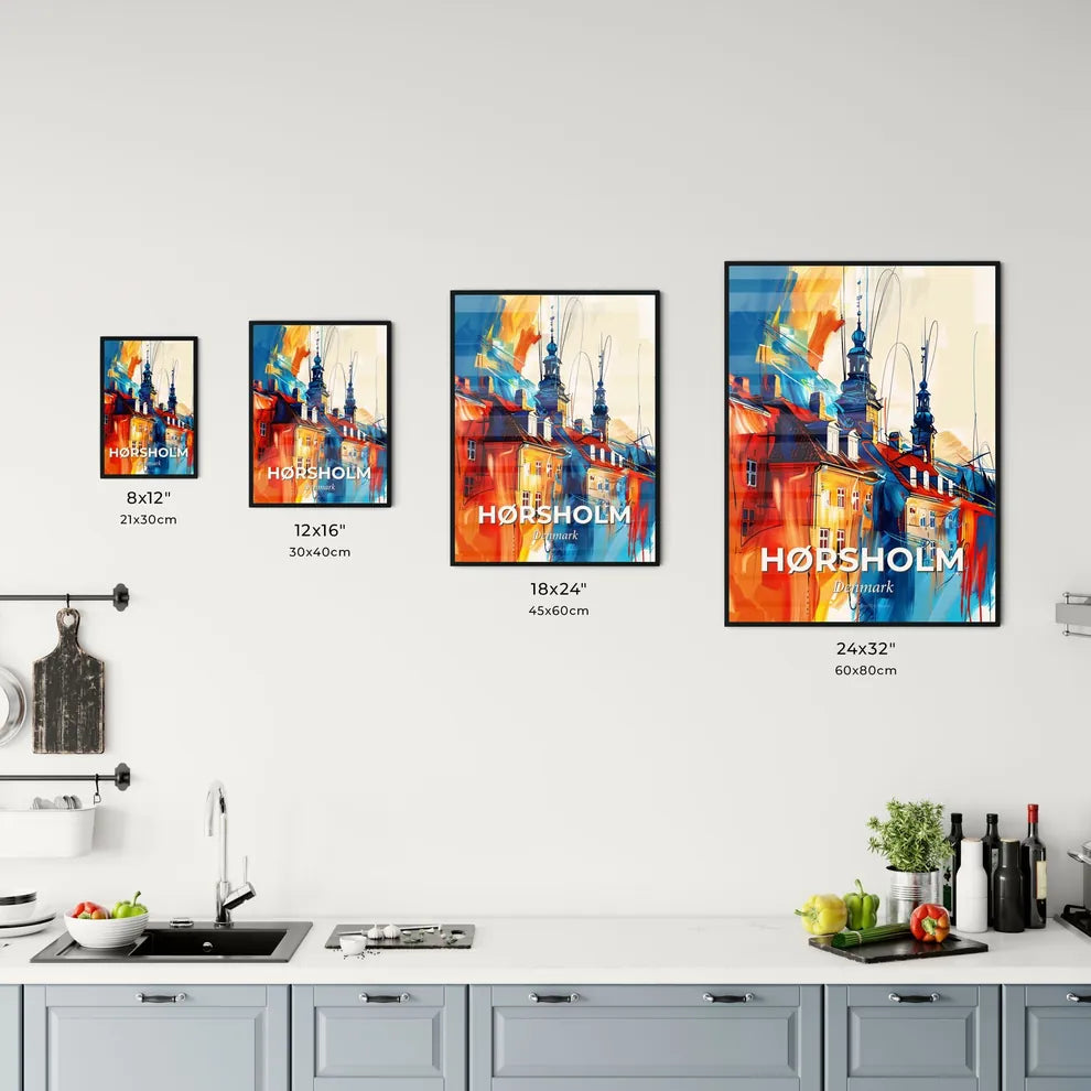 Vibrant Hørsholm, Denmark Kitchen Art