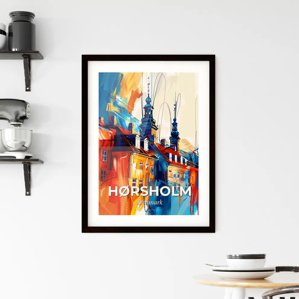 Vibrant Hørsholm, Denmark Framed Print