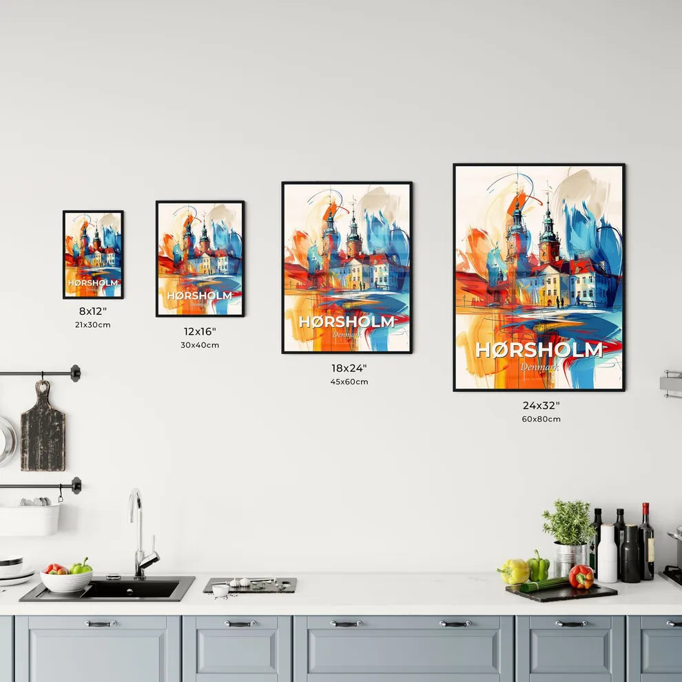 Vibrant Hørsholm, Denmark Kitchen Art