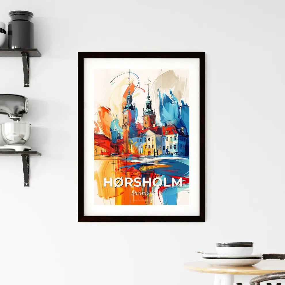 Vibrant Hørsholm, Denmark Framed Print