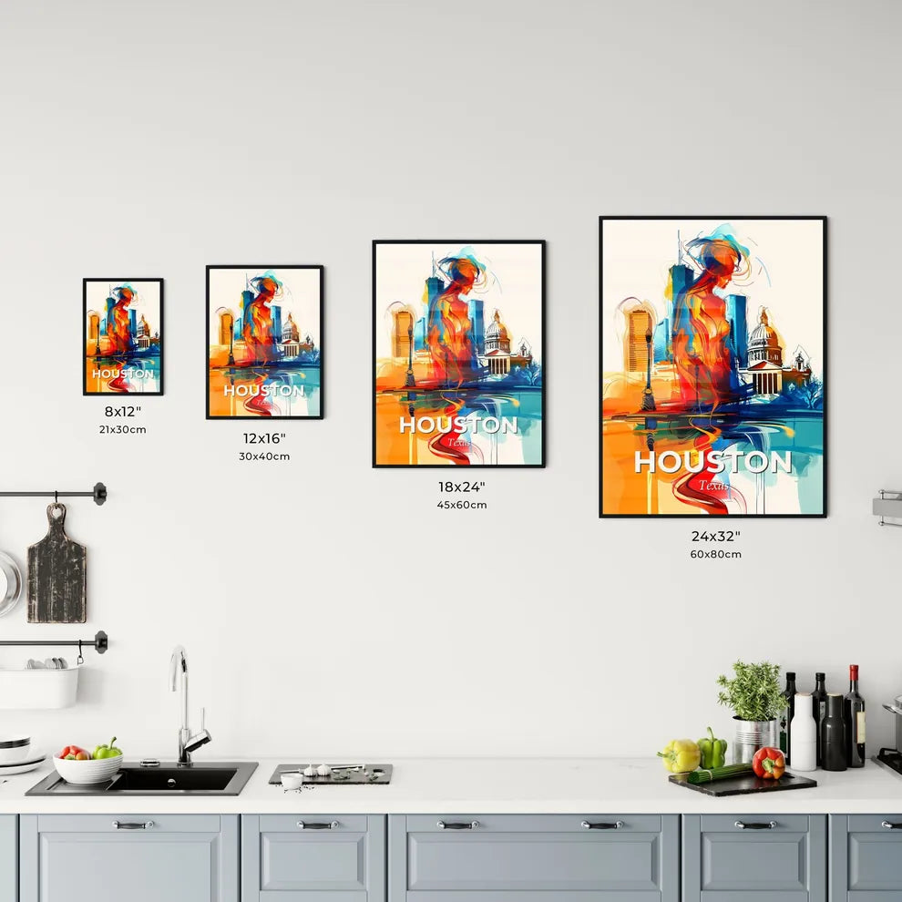 Vibrant Houston, Texas Kitchen Art
