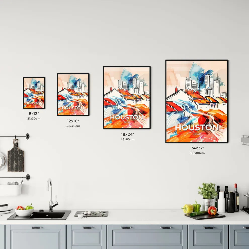 Vibrant Houston, Texas Kitchen Art