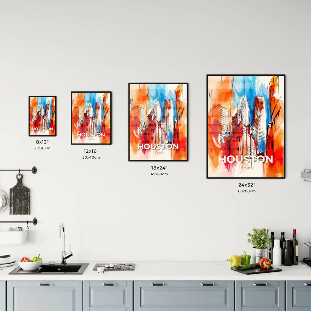 Vibrant Houston, Texas Kitchen Art