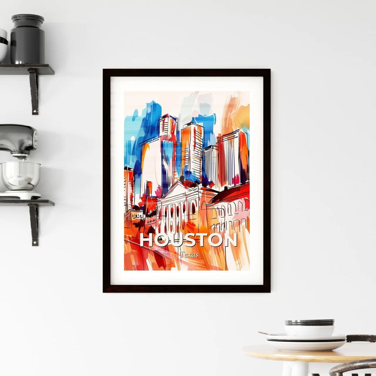 Vibrant Houston, Texas Framed Print
