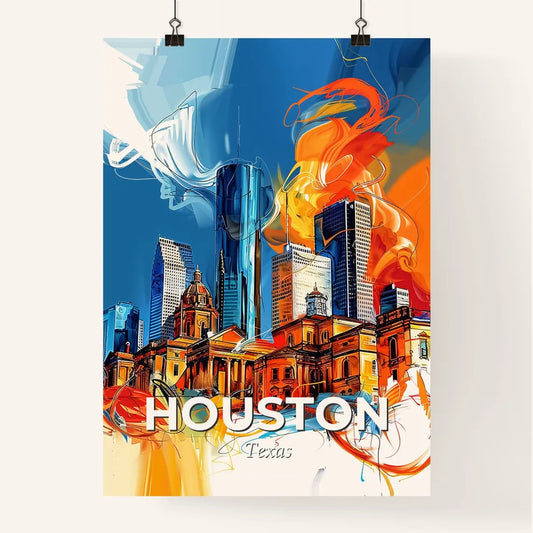 Vibrant Houston, Texas Poster