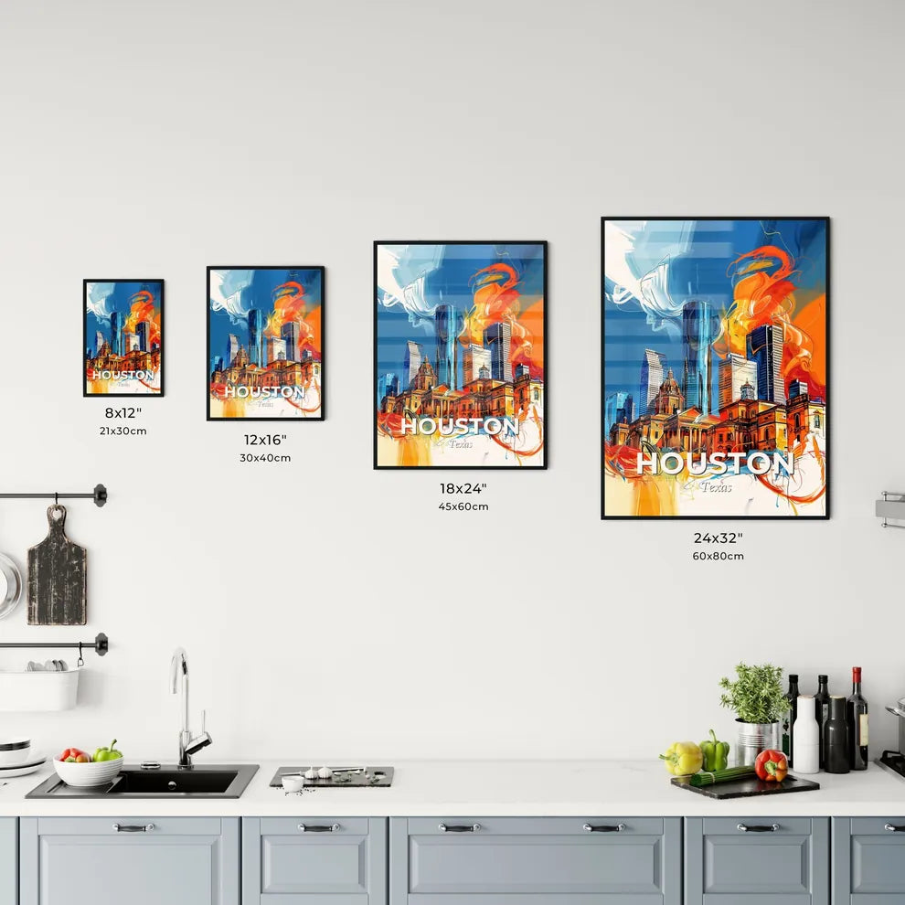 Vibrant Houston, Texas Kitchen Art
