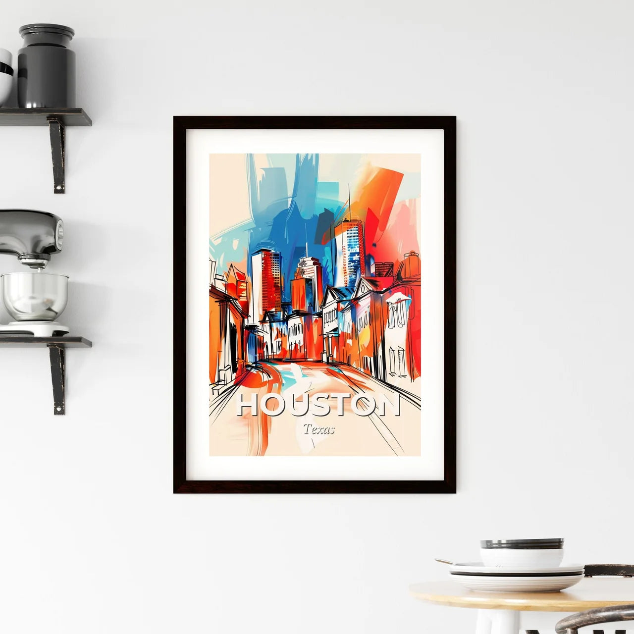 Vibrant Houston, Texas Framed Print