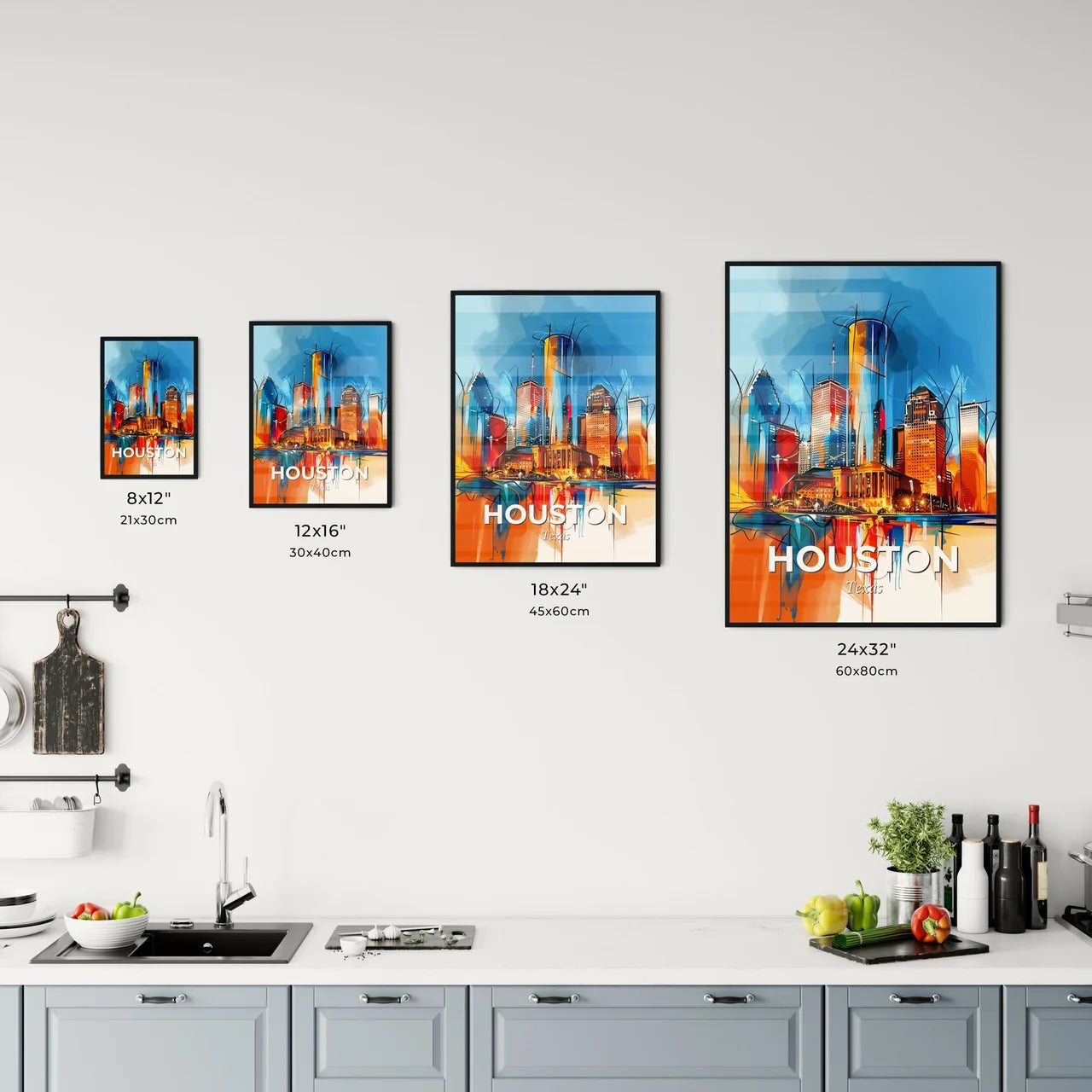 Vibrant Houston, Texas Kitchen Art