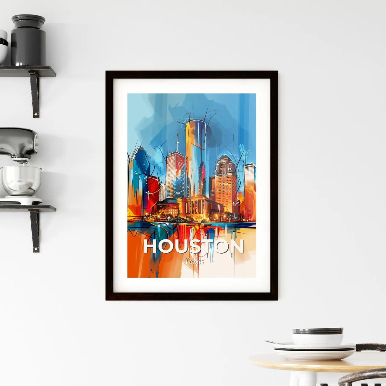 Vibrant Houston, Texas Framed Print