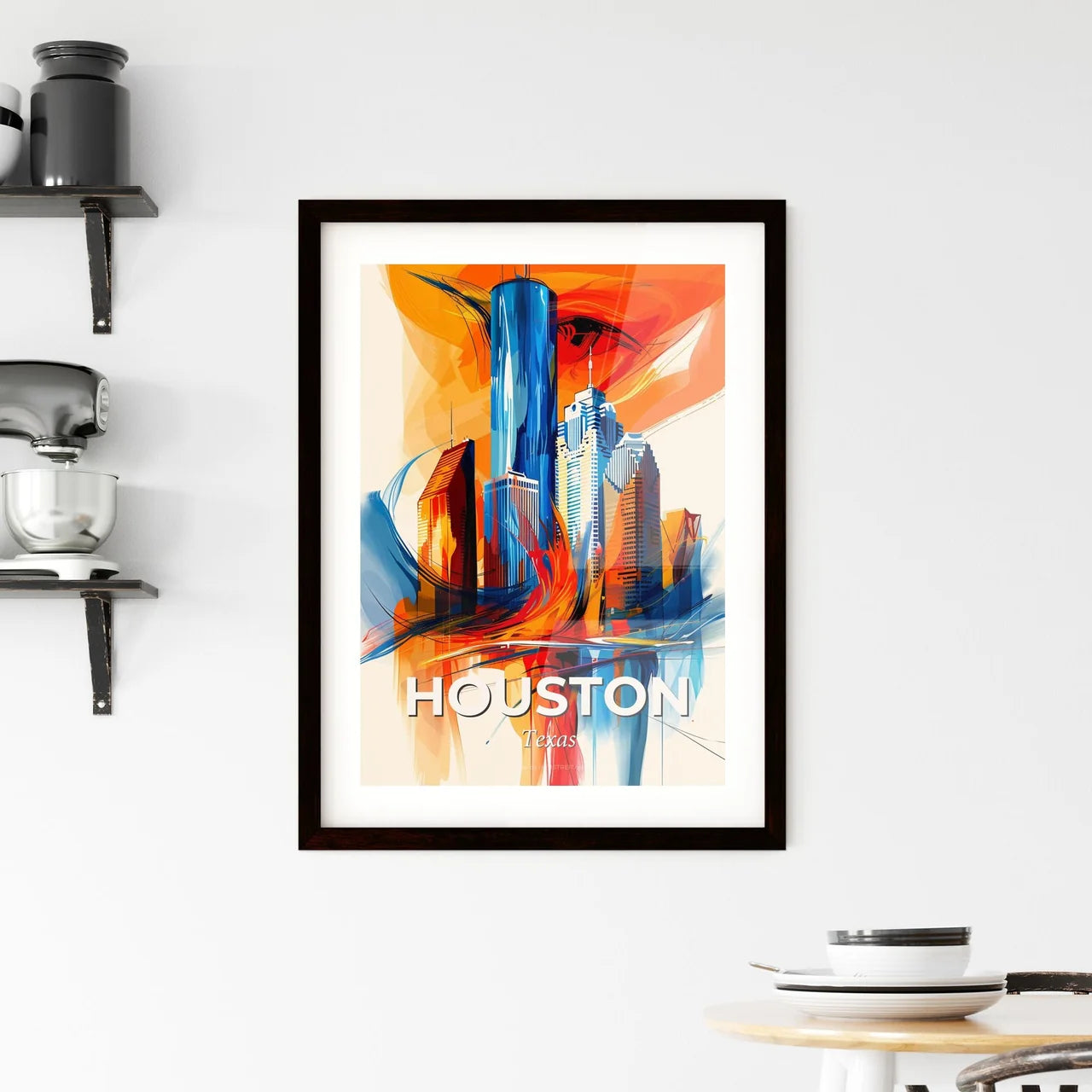 Vibrant Houston, Texas Framed Print