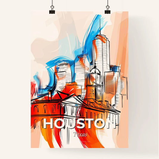 Vibrant Houston, Texas Poster