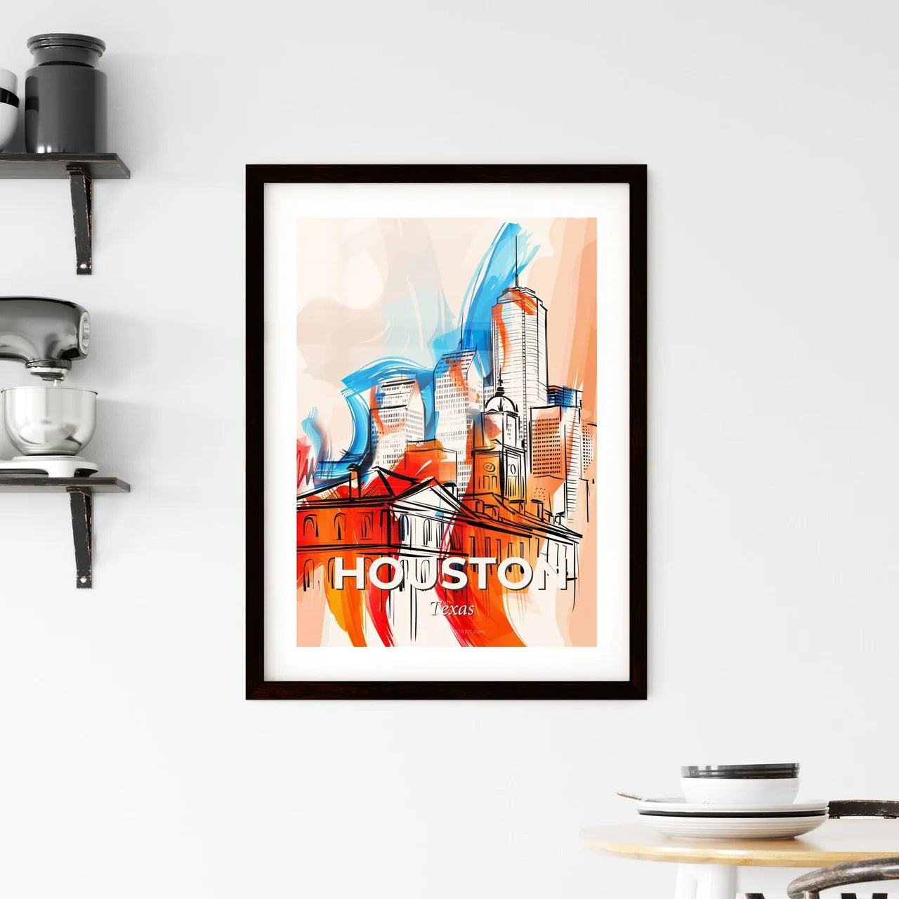 Vibrant Houston, Texas Framed Print