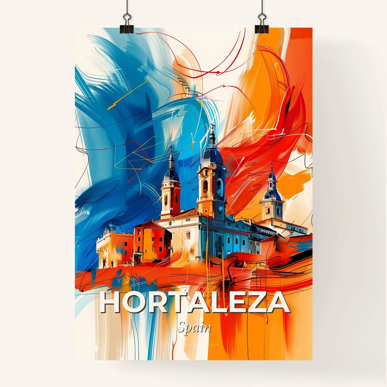 Vibrant Hortaleza, Spain Poster