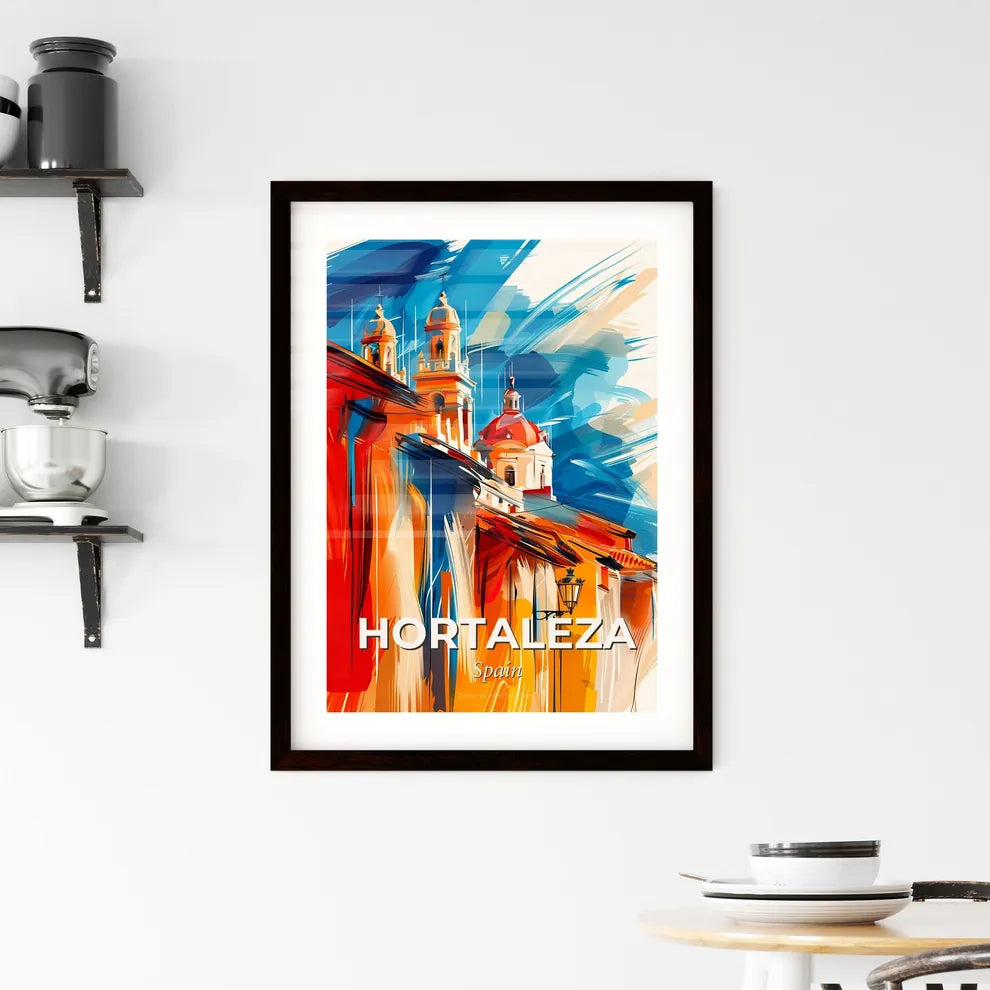 Vibrant Hortaleza, Spain Framed Print