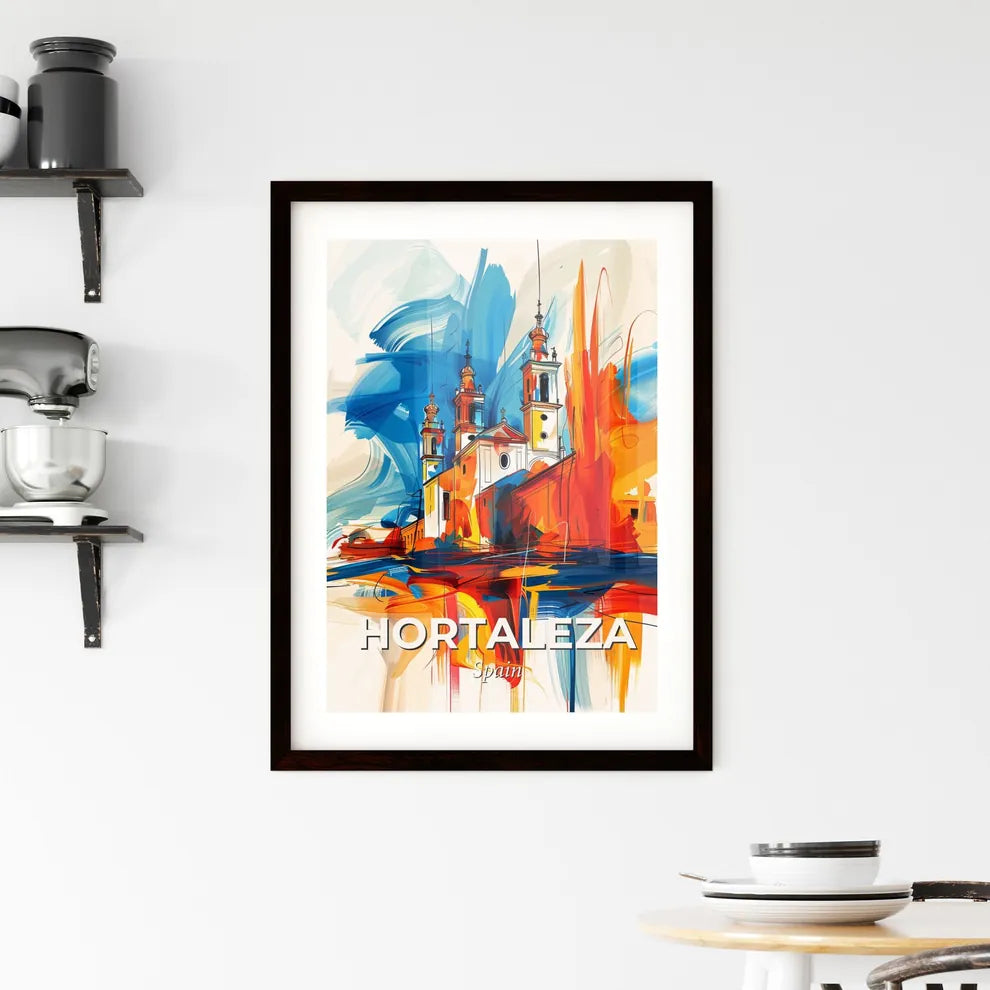 Vibrant Hortaleza, Spain Framed Print