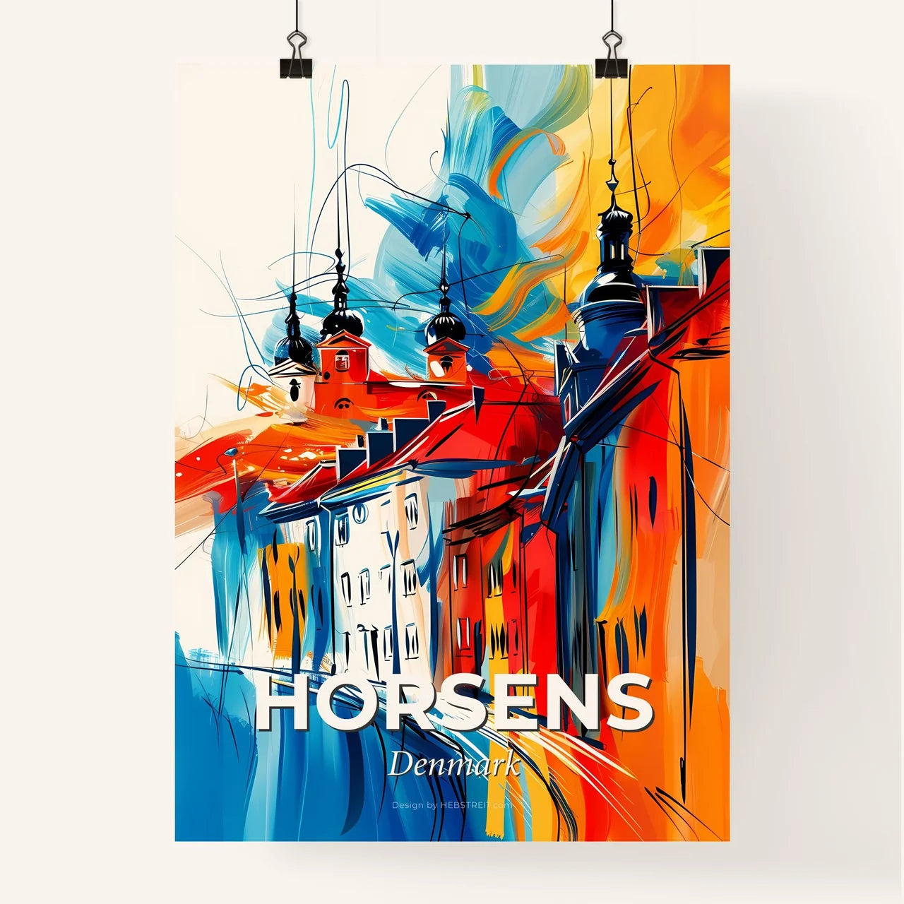 Vibrant Horsens, Denmark Poster