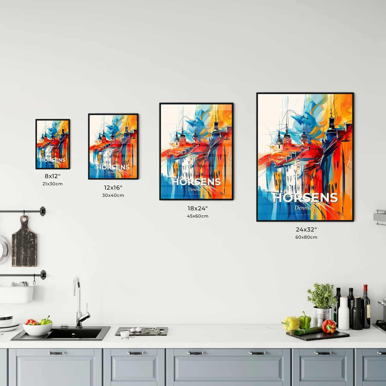 Vibrant Horsens, Denmark Kitchen Art