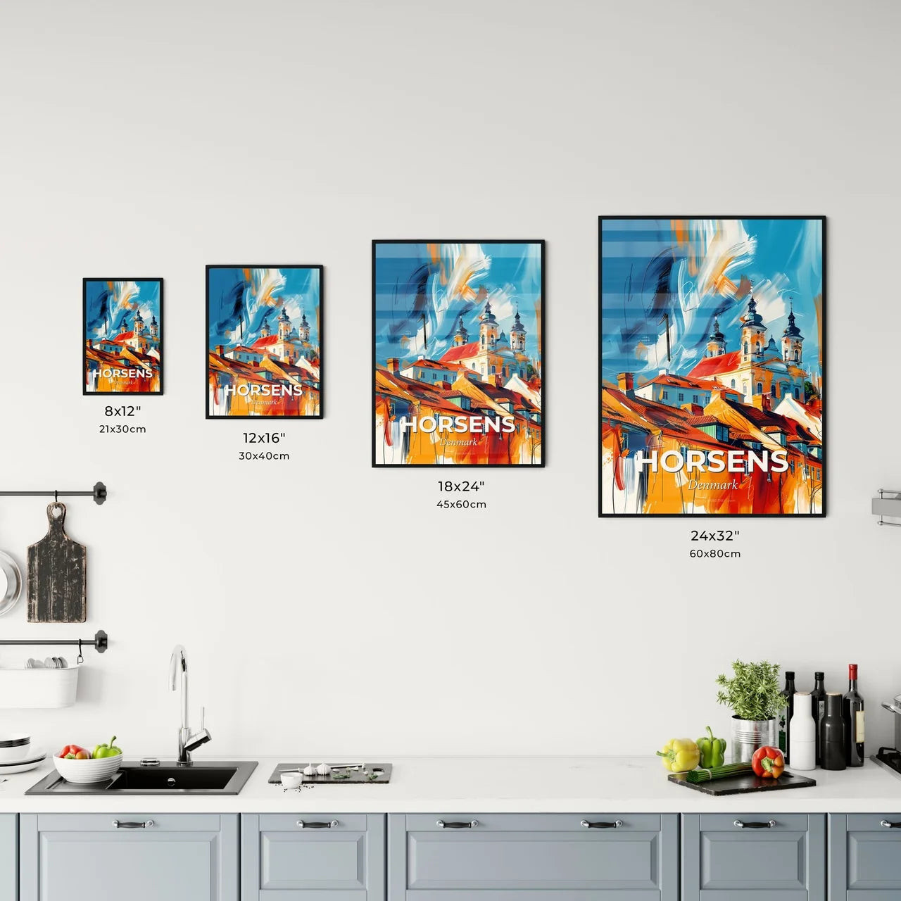 Vibrant Horsens, Denmark Kitchen Art