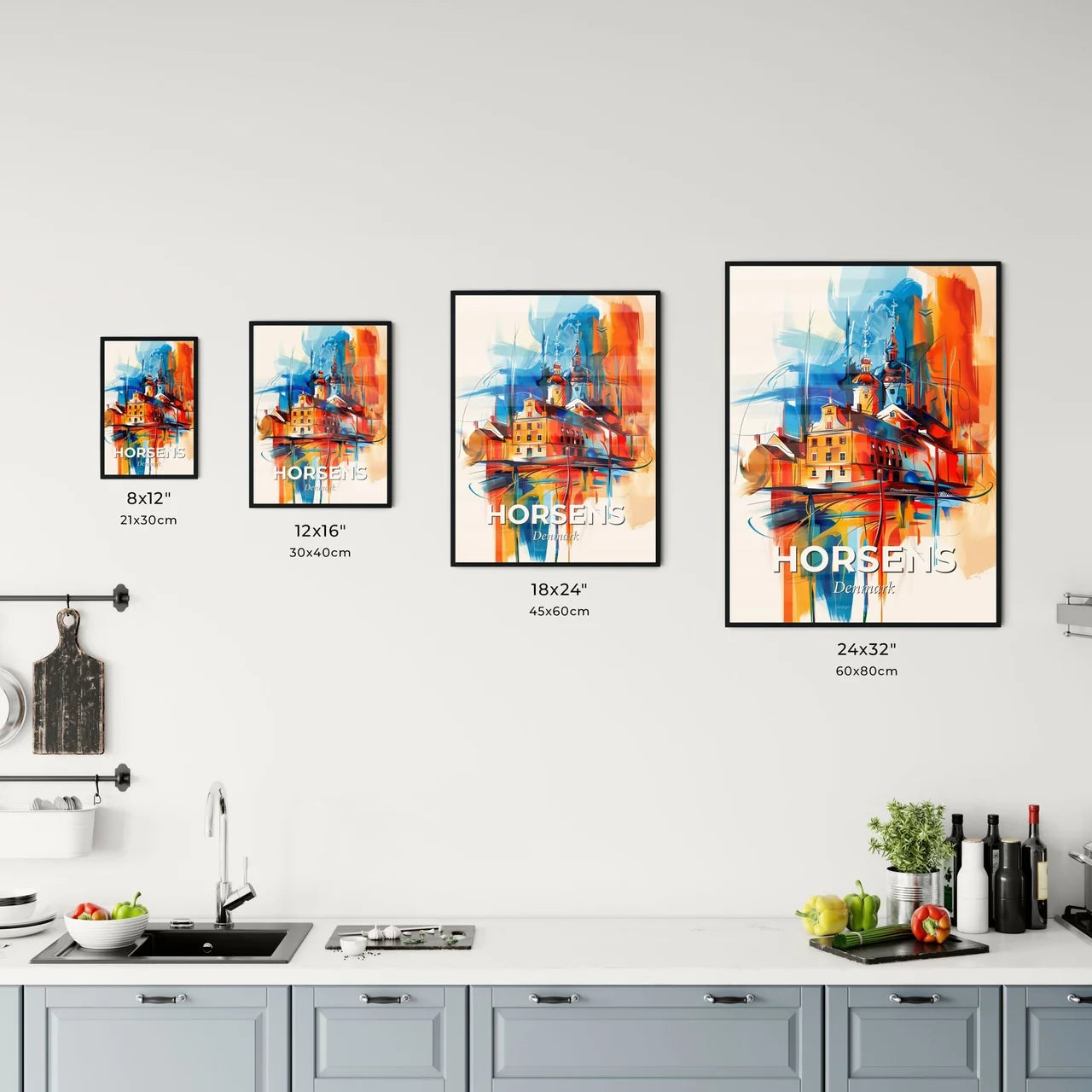 Vibrant Horsens, Denmark Kitchen Art