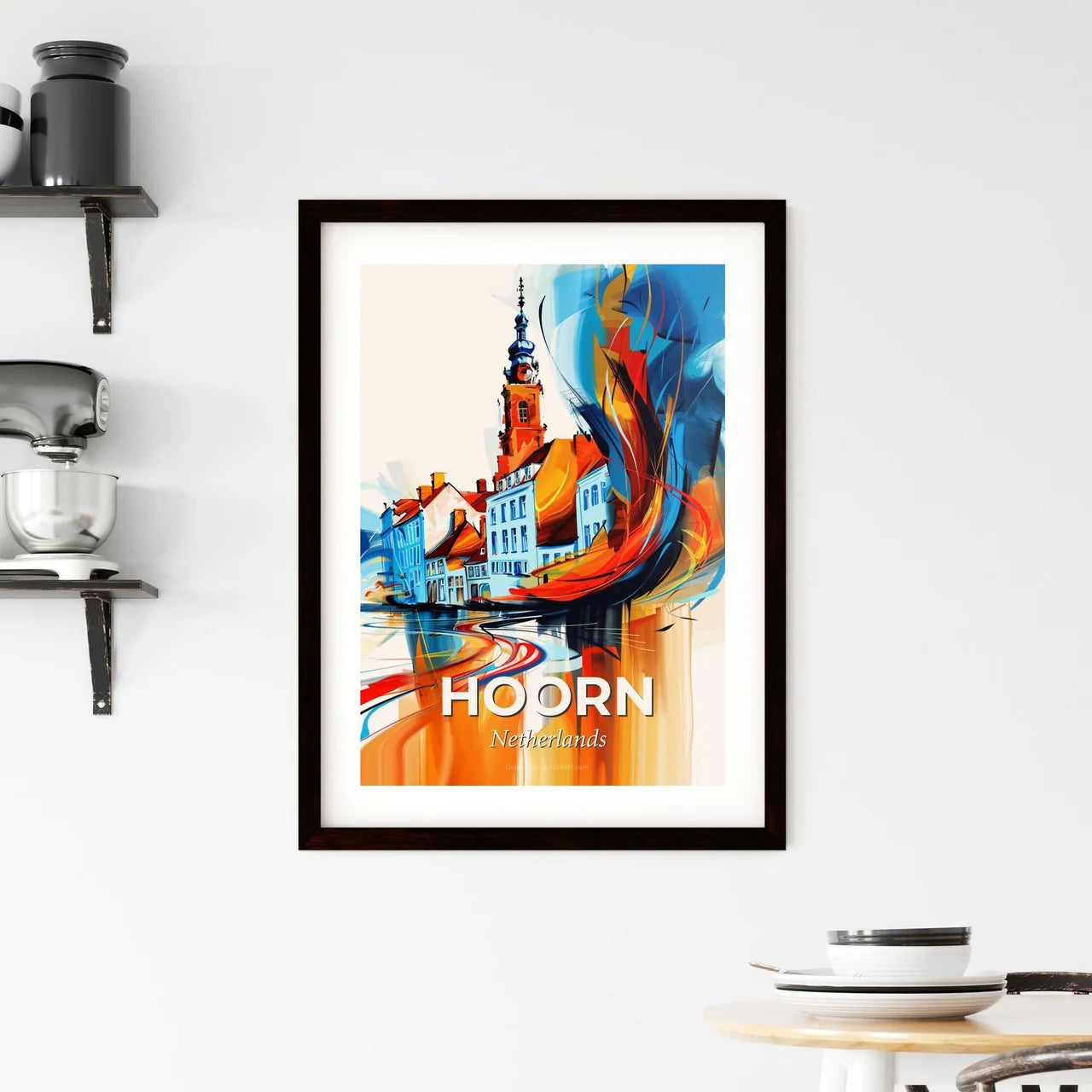 Vibrant Hoorn, Netherlands Framed Print