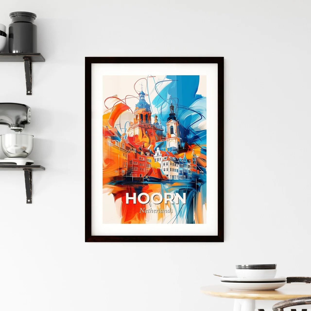 Vibrant Hoorn, Netherlands Framed Print