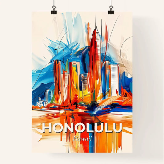 Vibrant Honolulu, Hawaii Poster