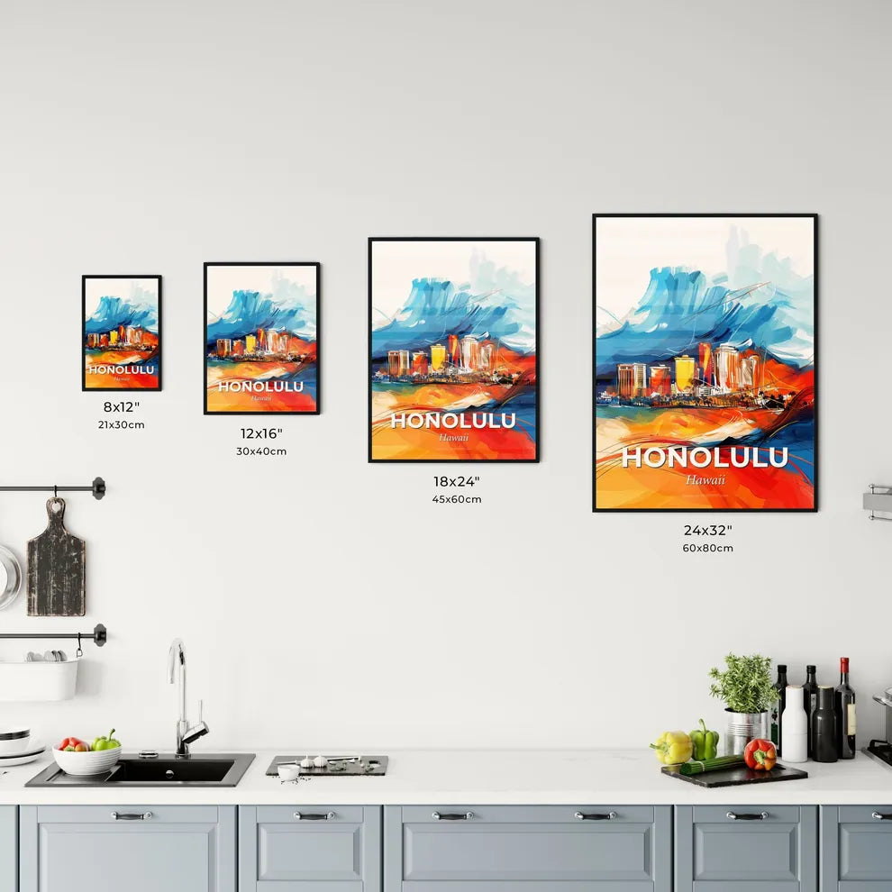 Vibrant Honolulu, Hawaii Kitchen Art