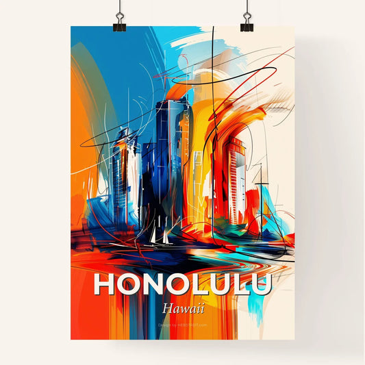 Vibrant Honolulu, Hawaii Poster