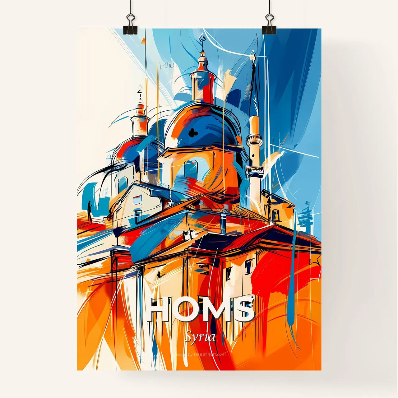 Vibrant Homs, Syria Poster