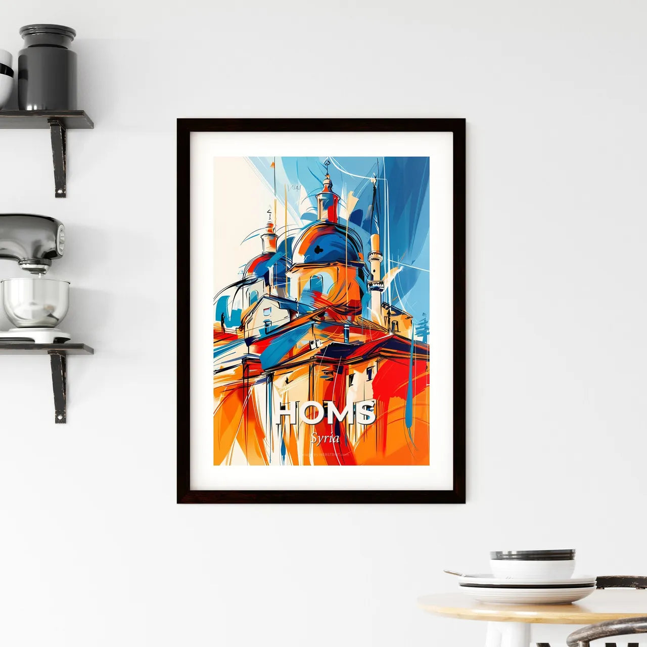 Vibrant Homs, Syria Framed Print