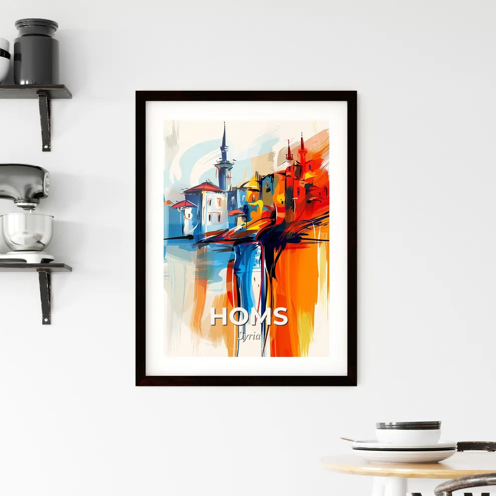 Vibrant Homs, Syria Framed Print