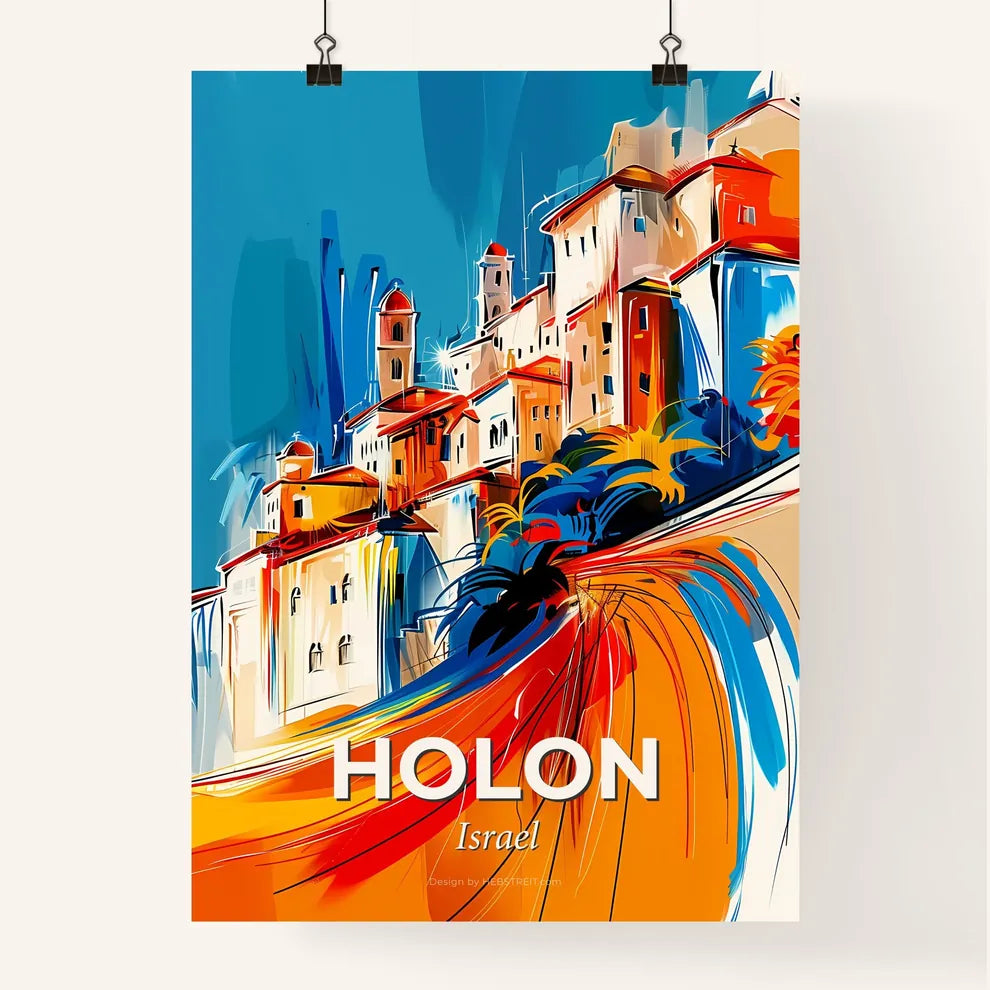 Vibrant Holon, Israel Poster