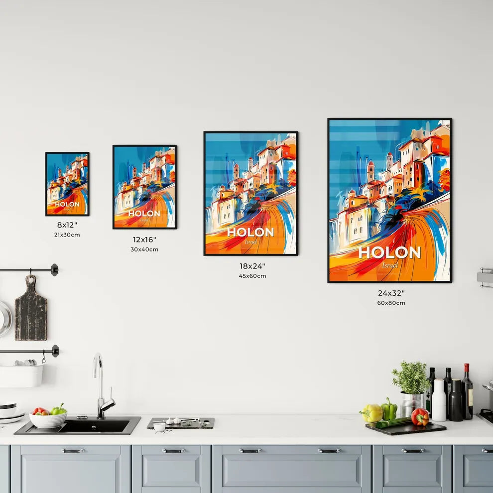 Vibrant Holon, Israel Kitchen Art