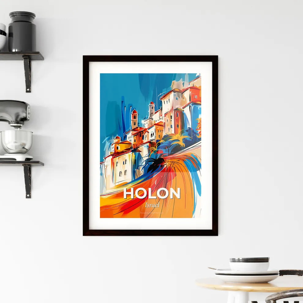 Vibrant Holon, Israel Framed Print