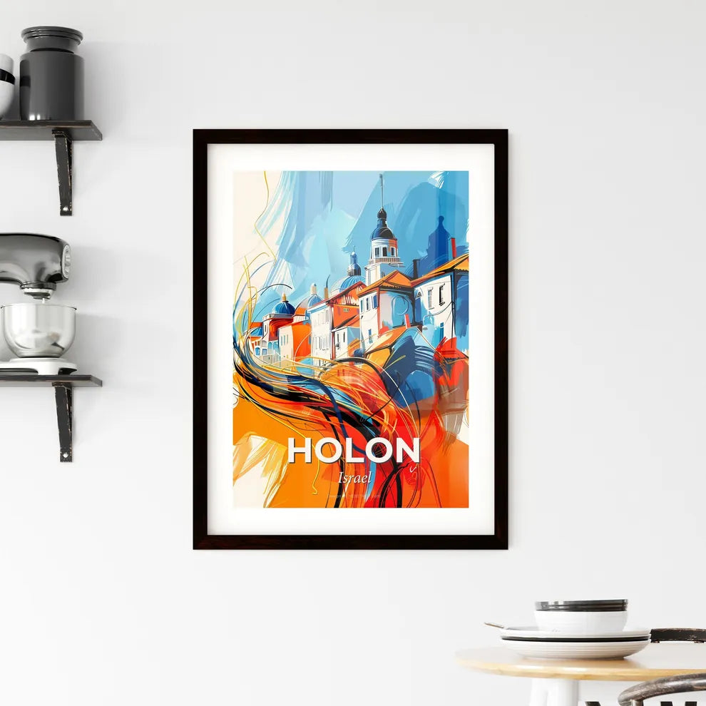 Vibrant Holon, Israel Framed Print