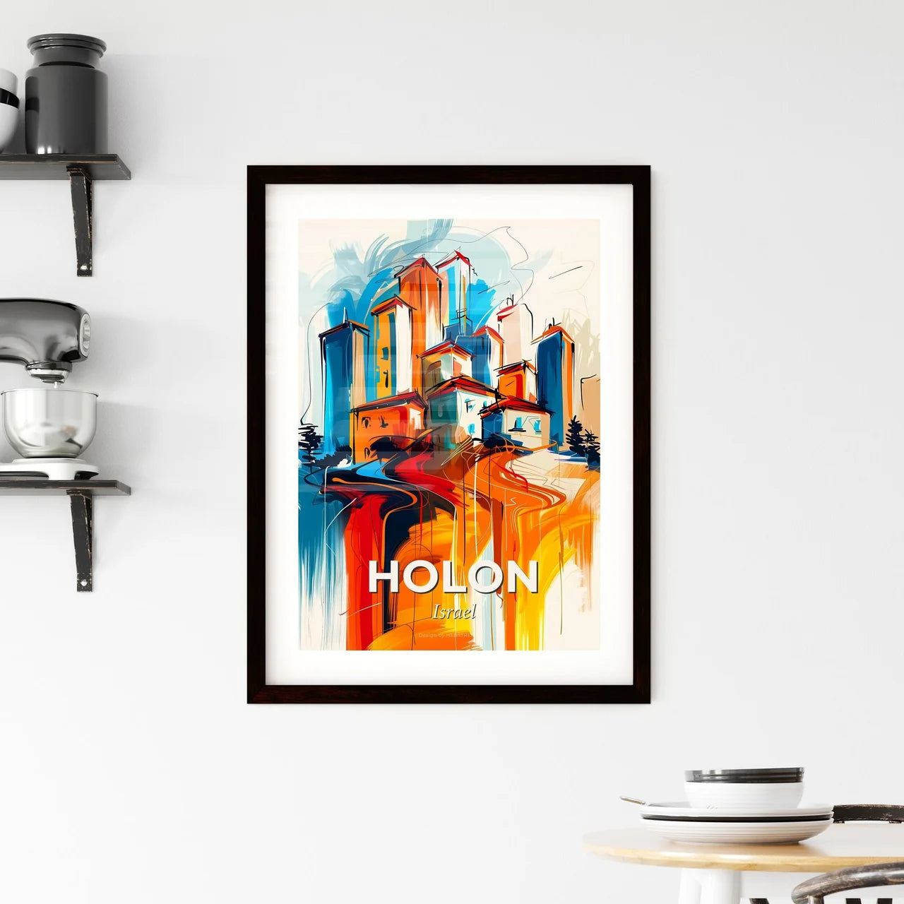 Vibrant Holon, Israel Framed Print