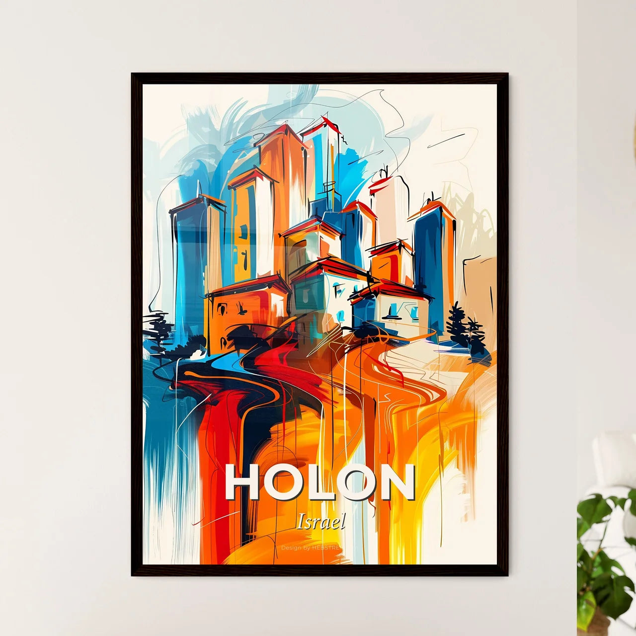 Vibrant Holon, Israel Art Print