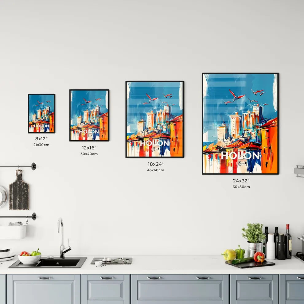 Vibrant Holon, Israel Kitchen Art