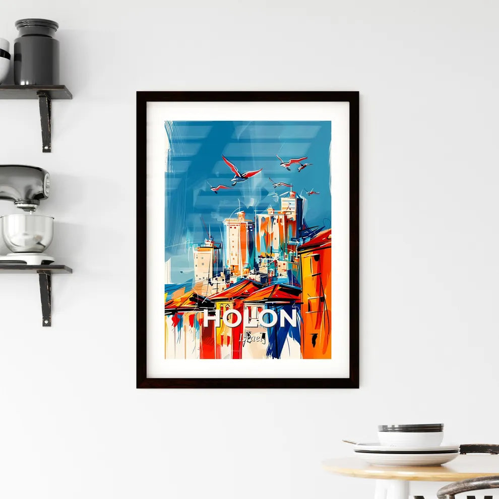 Vibrant Holon, Israel Framed Print