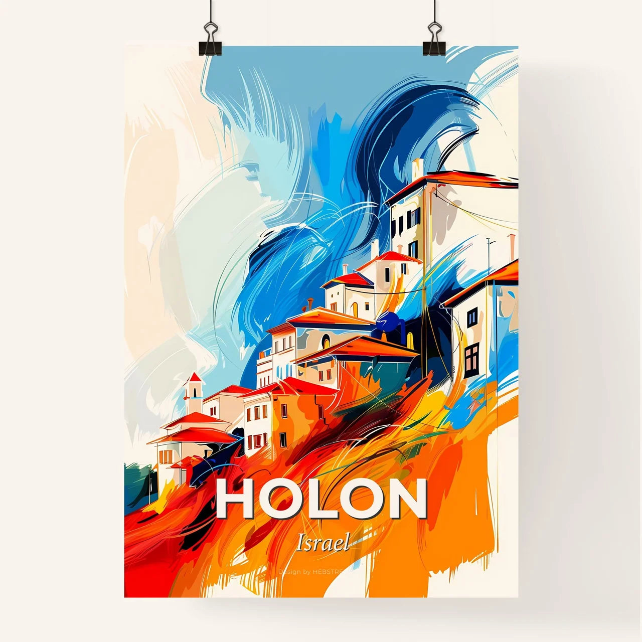 Vibrant Holon, Israel Poster