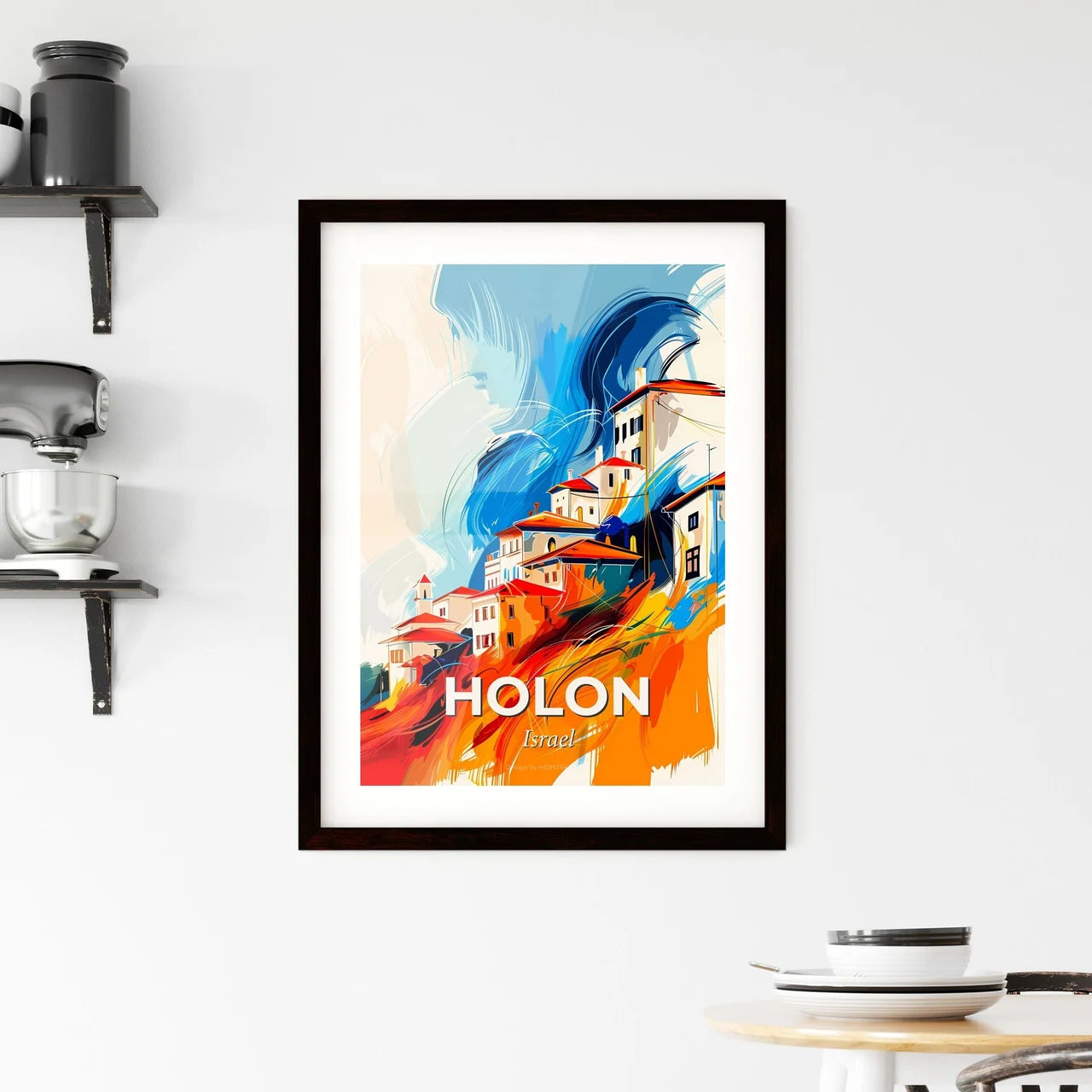 Vibrant Holon, Israel Framed Print
