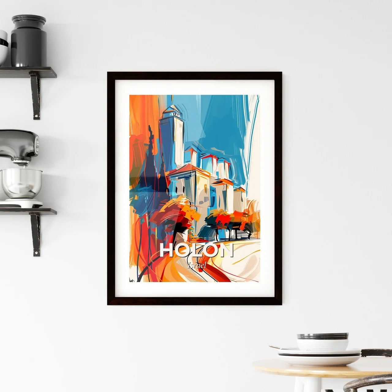 Vibrant Holon, Israel Framed Print
