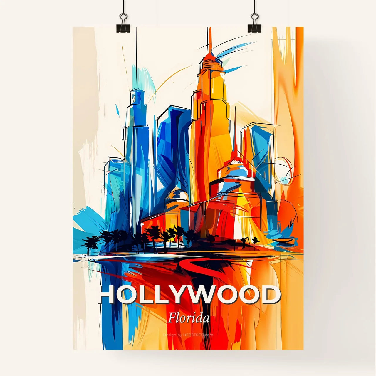 Vibrant Hollywood, Florida Poster