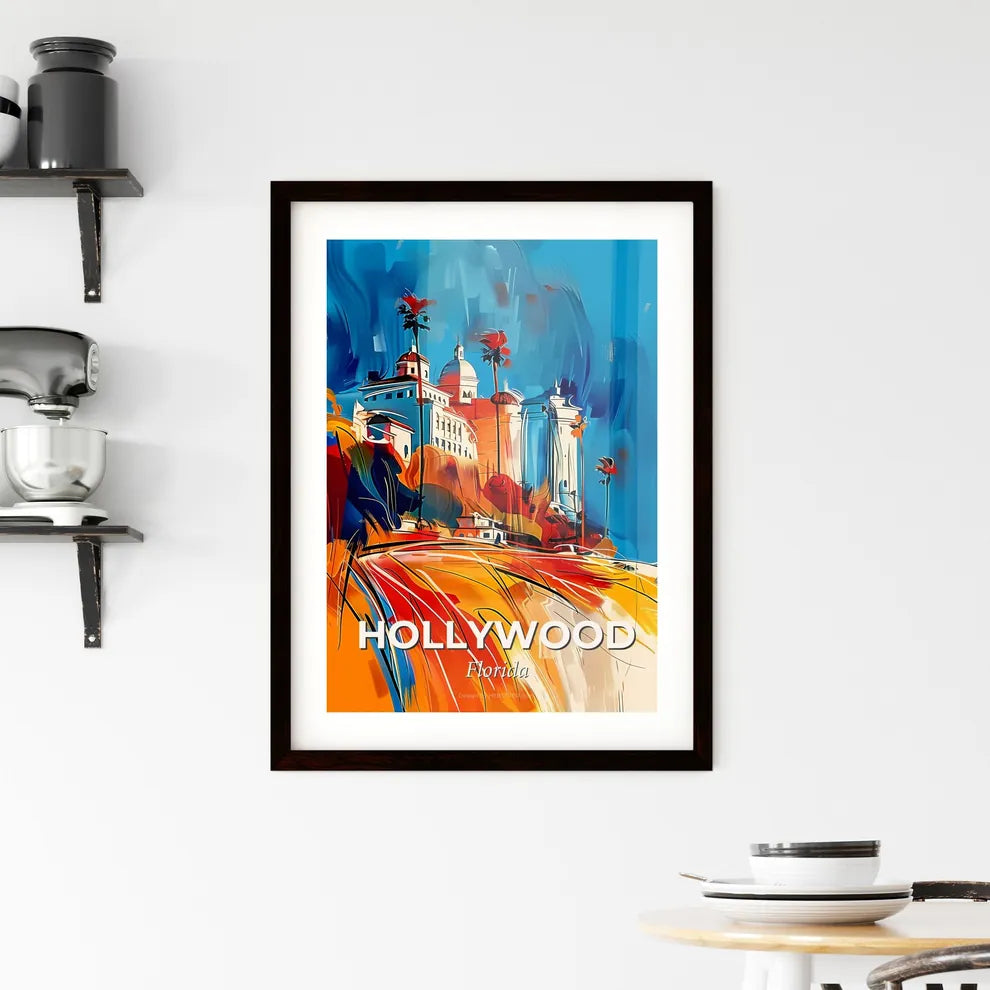 Vibrant Hollywood, Florida Framed Print