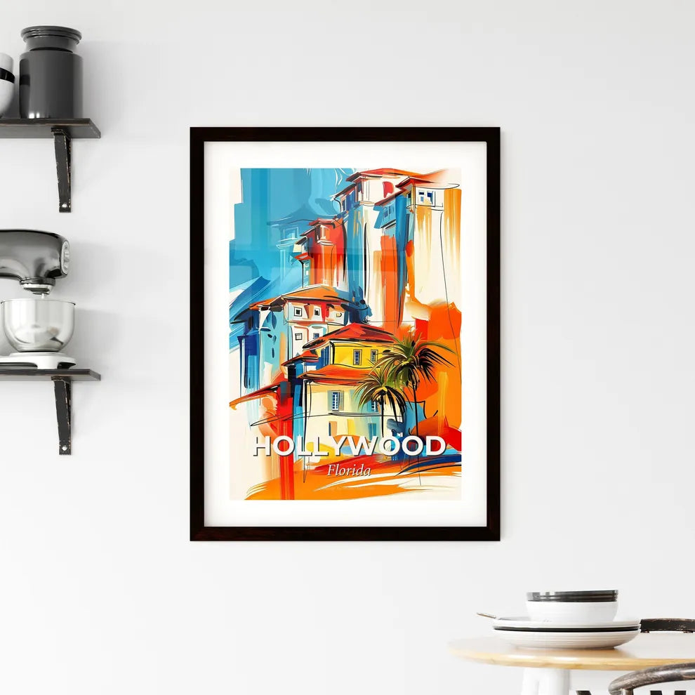 Vibrant Hollywood, Florida Framed Print