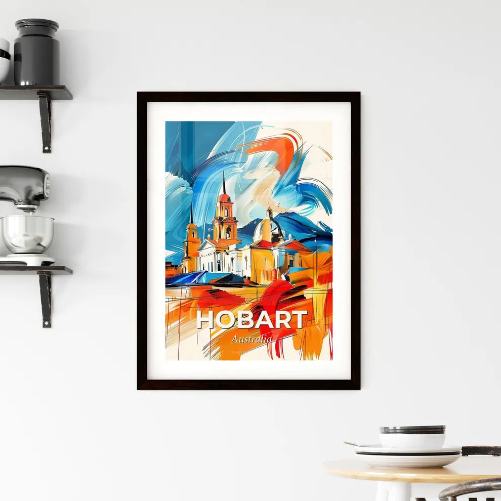 Vibrant Hobart, Australia Framed Print