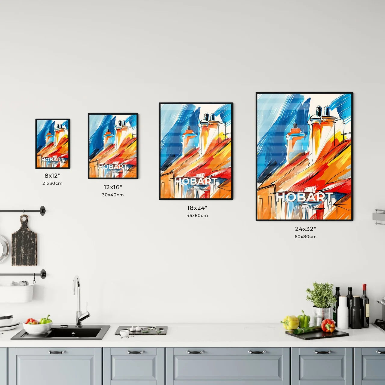 Vibrant Hobart, Australia Kitchen Art